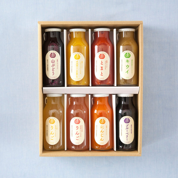 遠野旬素材しぼりジュース8本セット