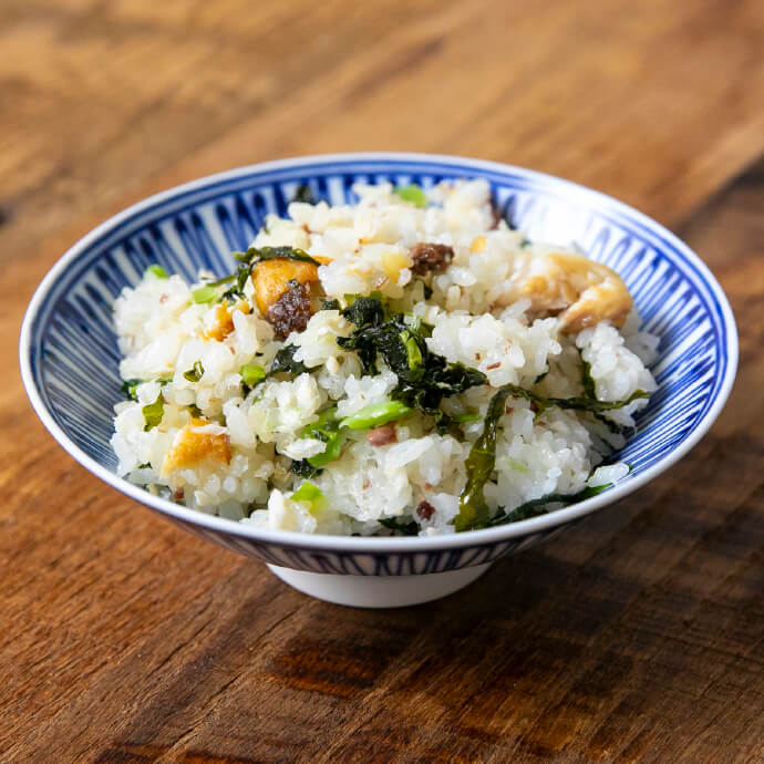 ぶりと高菜の混ぜごはん