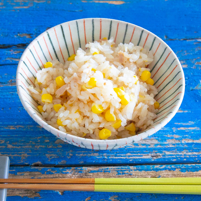 とうもろこしとツナの炊きこみごはん