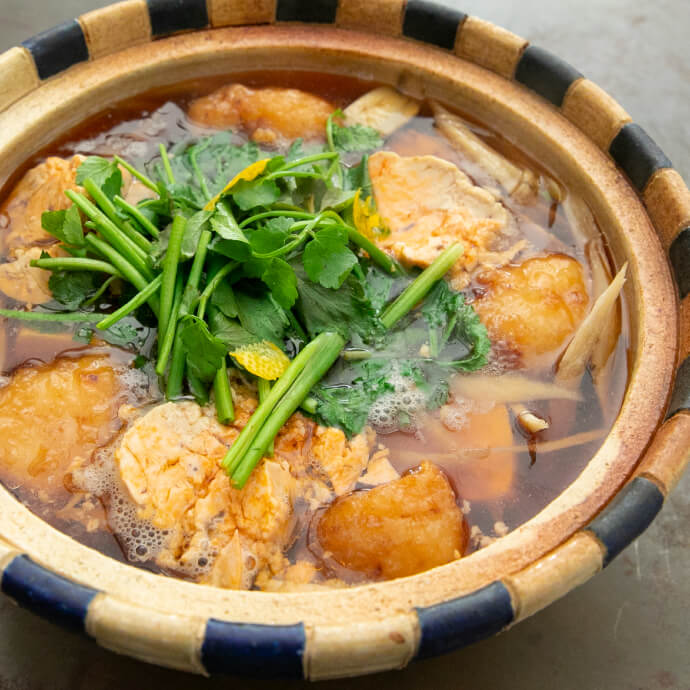 あんこうから揚げとあん肝のせり鍋／栗原心平レシピ – ごちそうさま